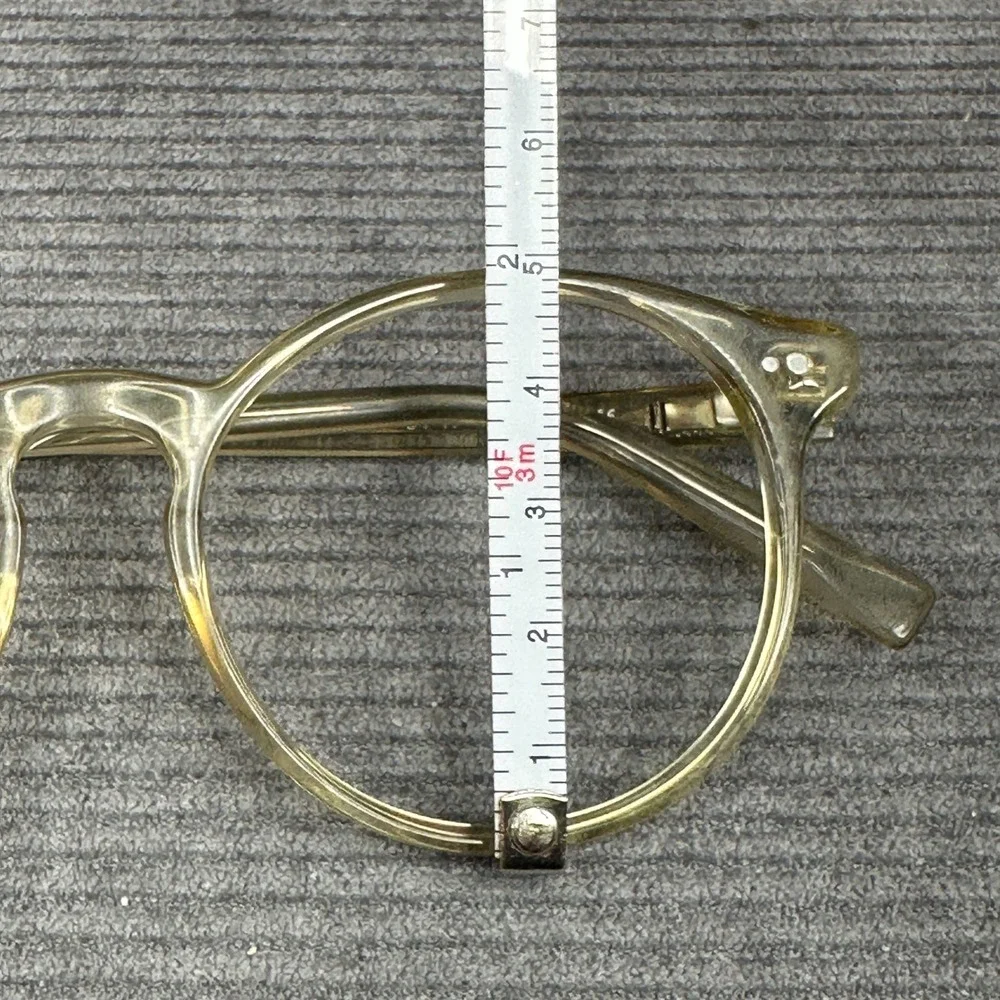 Warby Parker 709 Round Eyeglass Frames Champagne 51-17-145 Clear Acetate Glasses